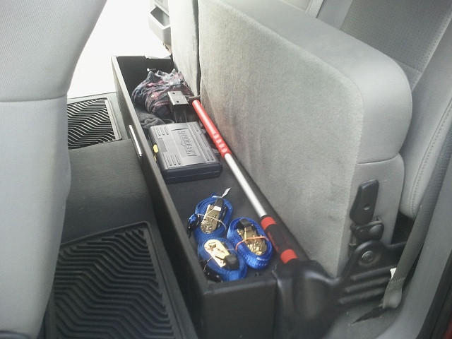 Best ideas about F150 Under Seat Storage DIY
. Save or Pin Homemade Garage mods Page 2 Ford F150 Forum Now.