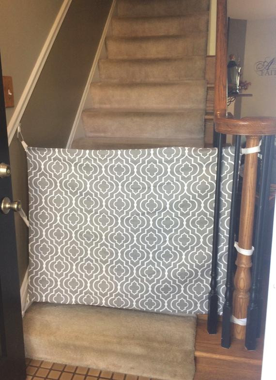 Best ideas about Fabric Baby Gate
. Save or Pin Custom Fabric Baby & Pet Gate Hooks Directly to Staircase Now.