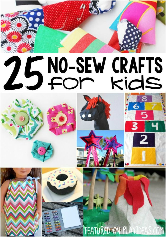 Best ideas about Fabric Crafts For Kids
. Save or Pin 25 No Sew Crafts for Kids All Things Parenting Now.