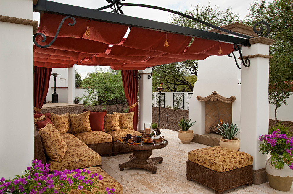 Best ideas about Fabric Patio Coverings
. Save or Pin fabric patio covers Porch Contemporary with brick covered Now.