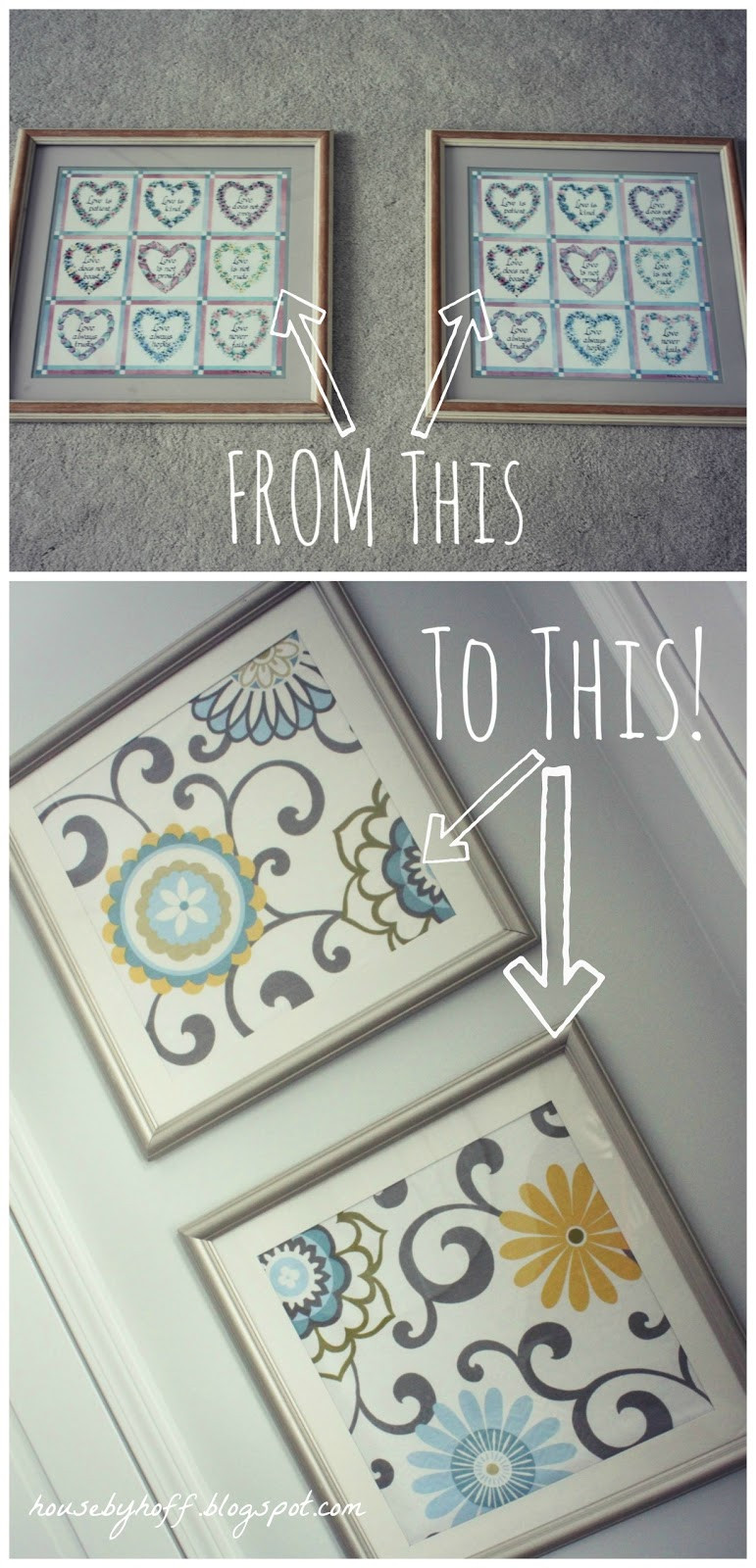 Best ideas about Fabric Wall Art DIY
. Save or Pin DIY Fabric Art House by Hoff Now.