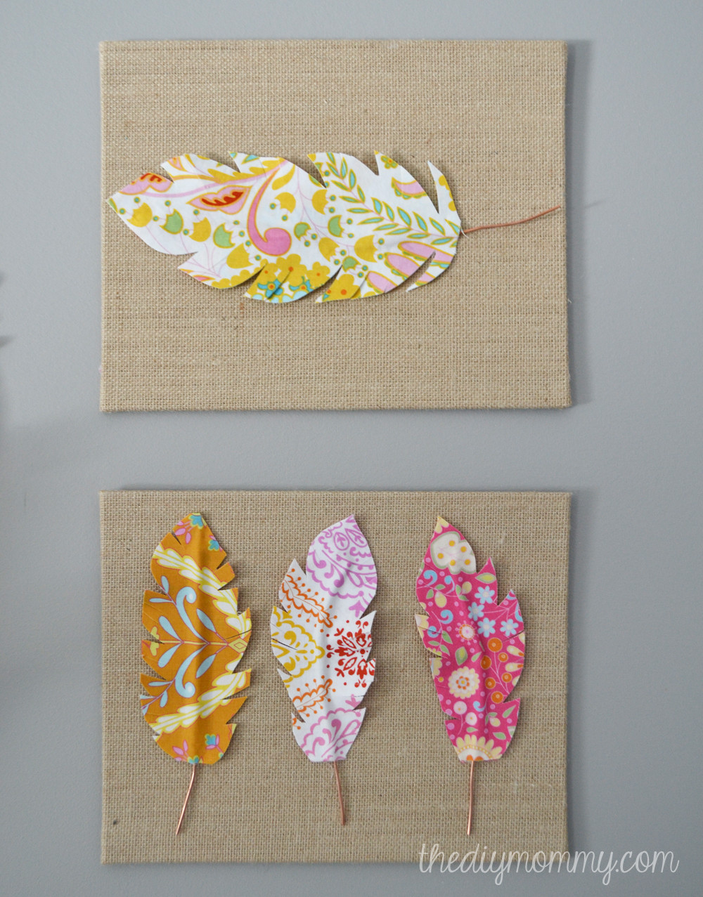 Best ideas about Fabric Wall Art DIY
. Save or Pin Make Fabric Feather Wall Art Now.