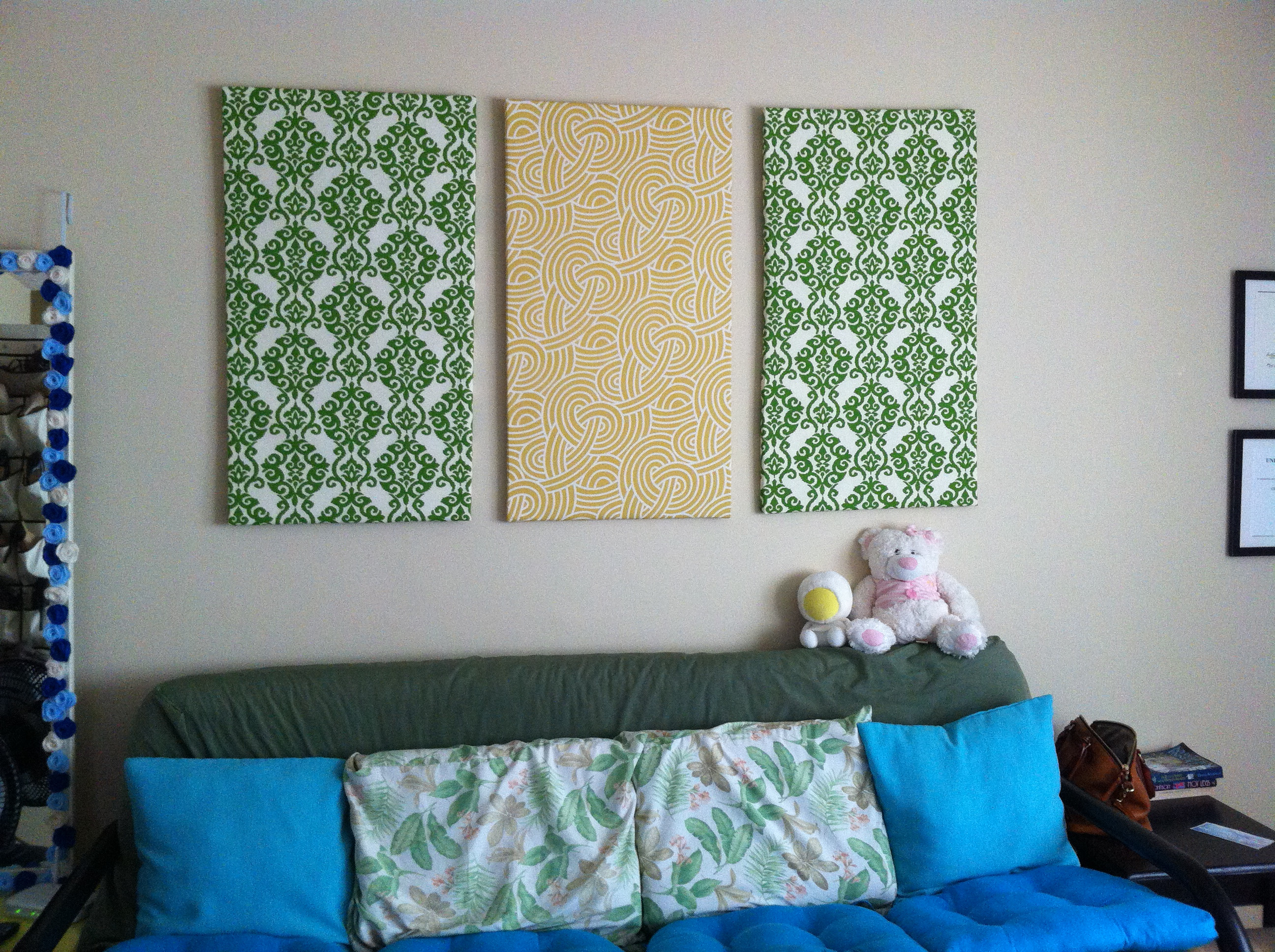 Best ideas about Fabric Wall Hanging DIY
. Save or Pin DIY Fabric Wall Art Now.