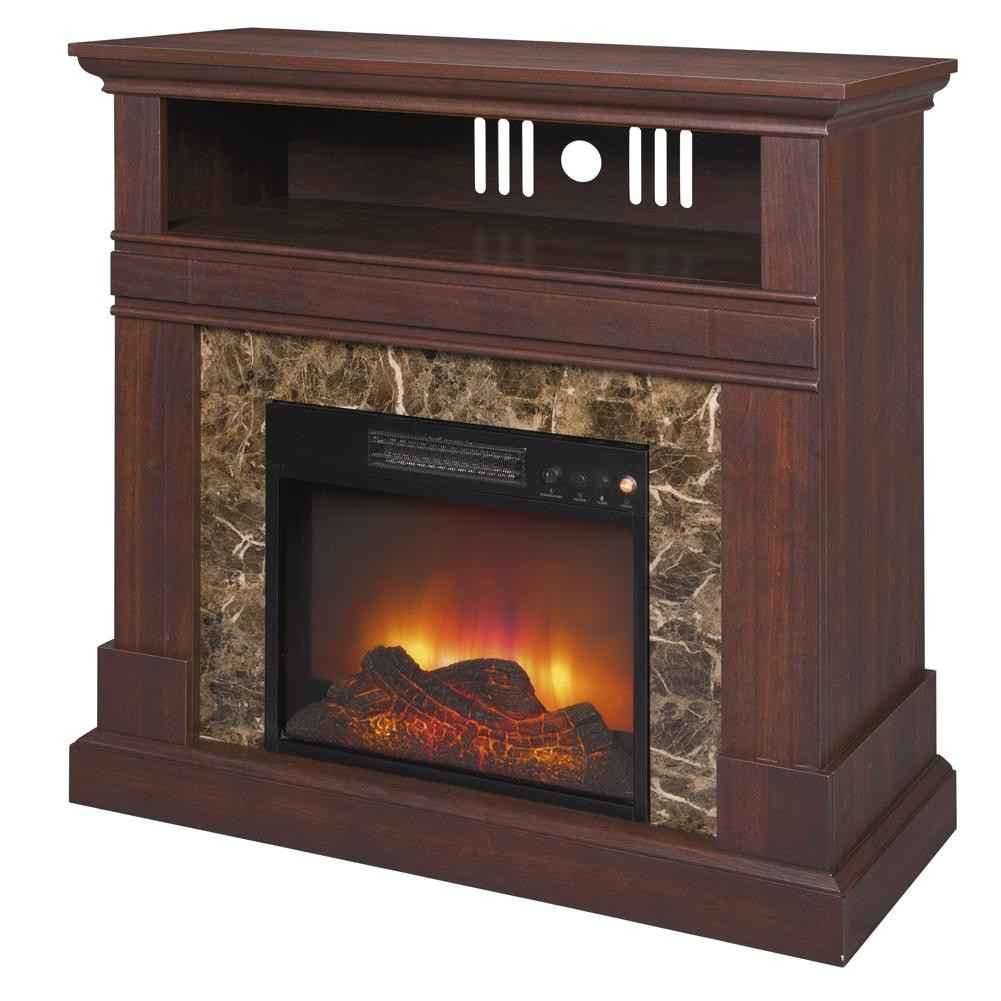 Best ideas about Fake Fireplace Tv Stand
. Save or Pin NEW 36" Electric Fireplace TV Stand Walnut Finish Faux Now.