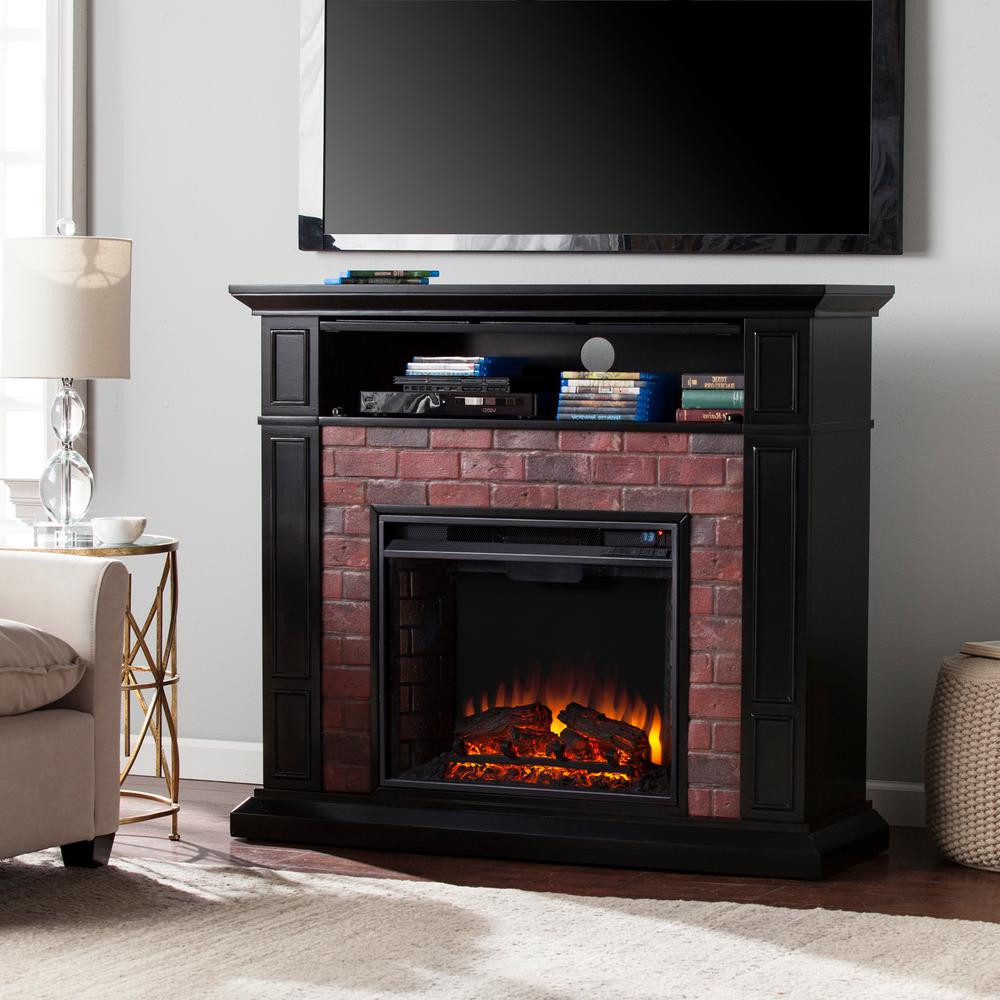 Best ideas about Fake Fireplace Tv Stand
. Save or Pin Southern Enterprises Utica 45 5 in Faux Brick Electric Now.