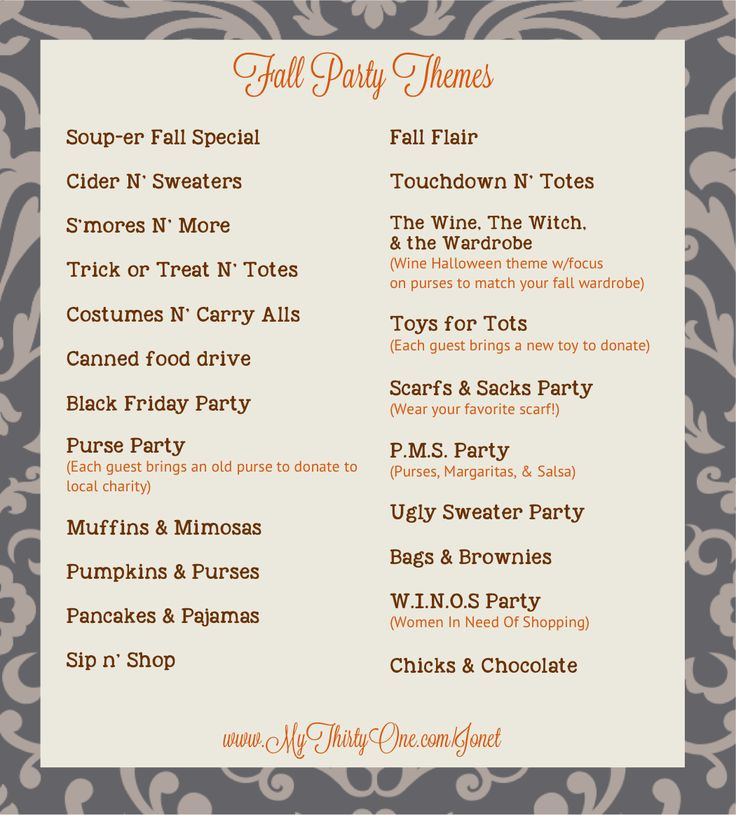 Best ideas about Fall Themed Party Ideas For Adults
. Save or Pin Best 25 Fall party themes ideas on Pinterest Now.