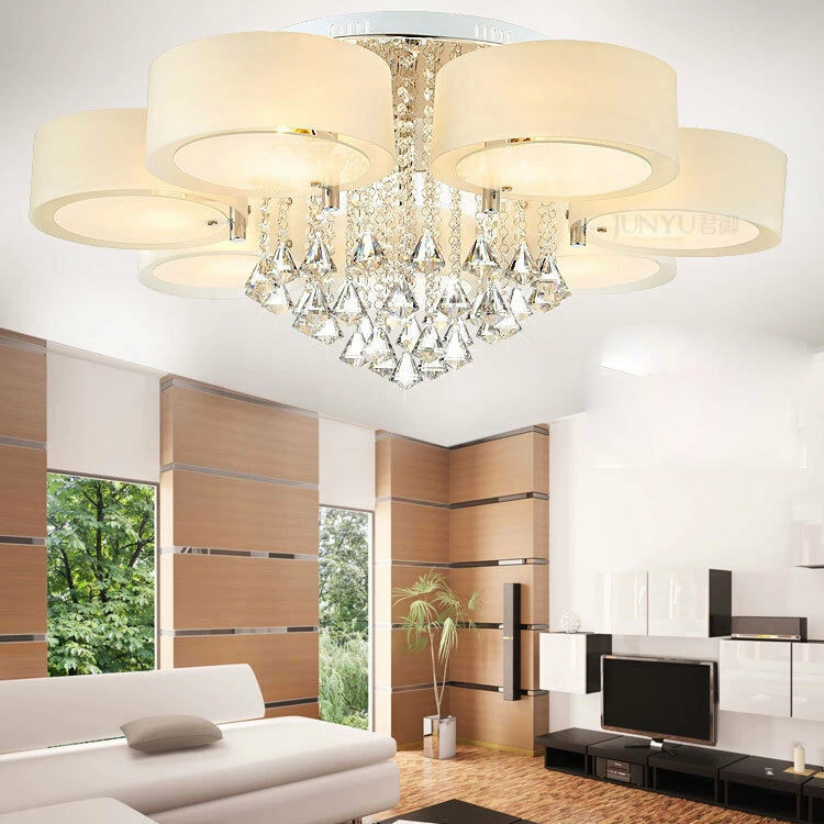 Best ideas about Family Room Ceiling Lights
. Save or Pin Modern 60 70 90cm Crystal LED chandeliers Ceiling lights Now.