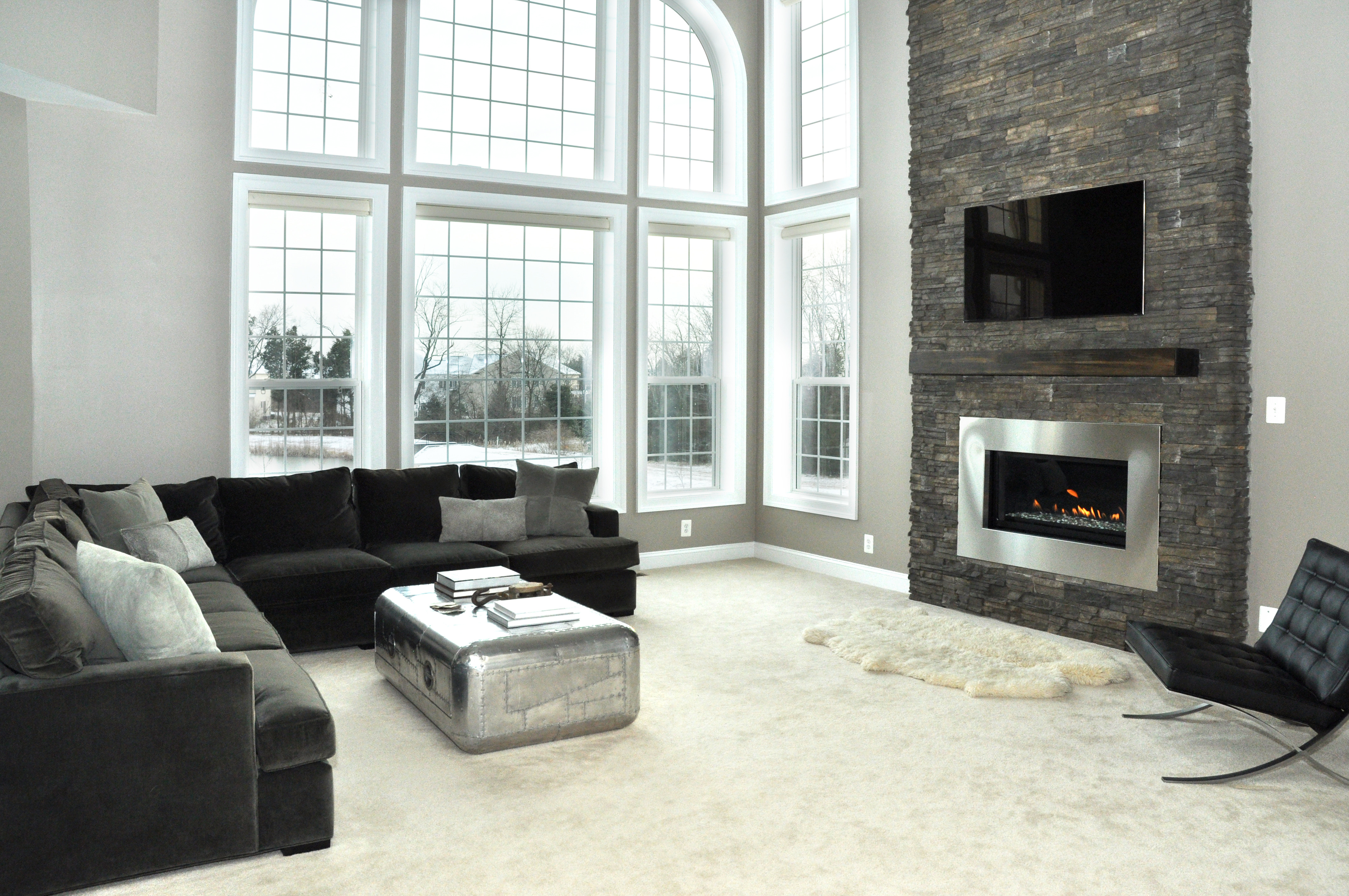 Best ideas about Family Room Design Ideas With Fireplace
. Save or Pin Modern Fireplace Renovation Now.