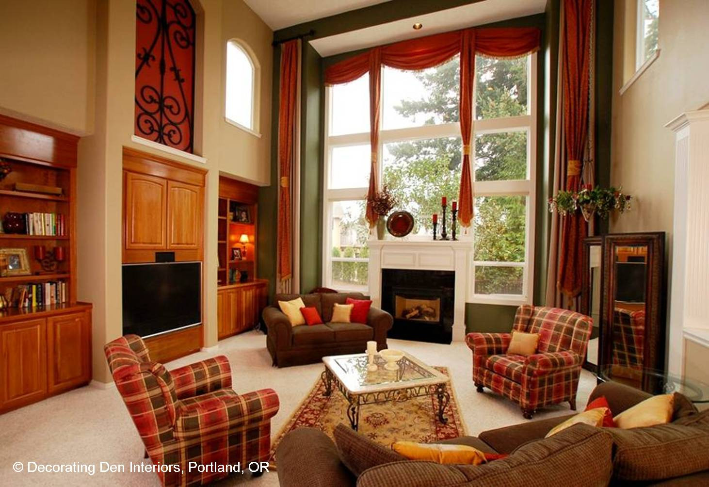 Best ideas about Family Room Furniture
. Save or Pin Focus on the Fireplace Now.