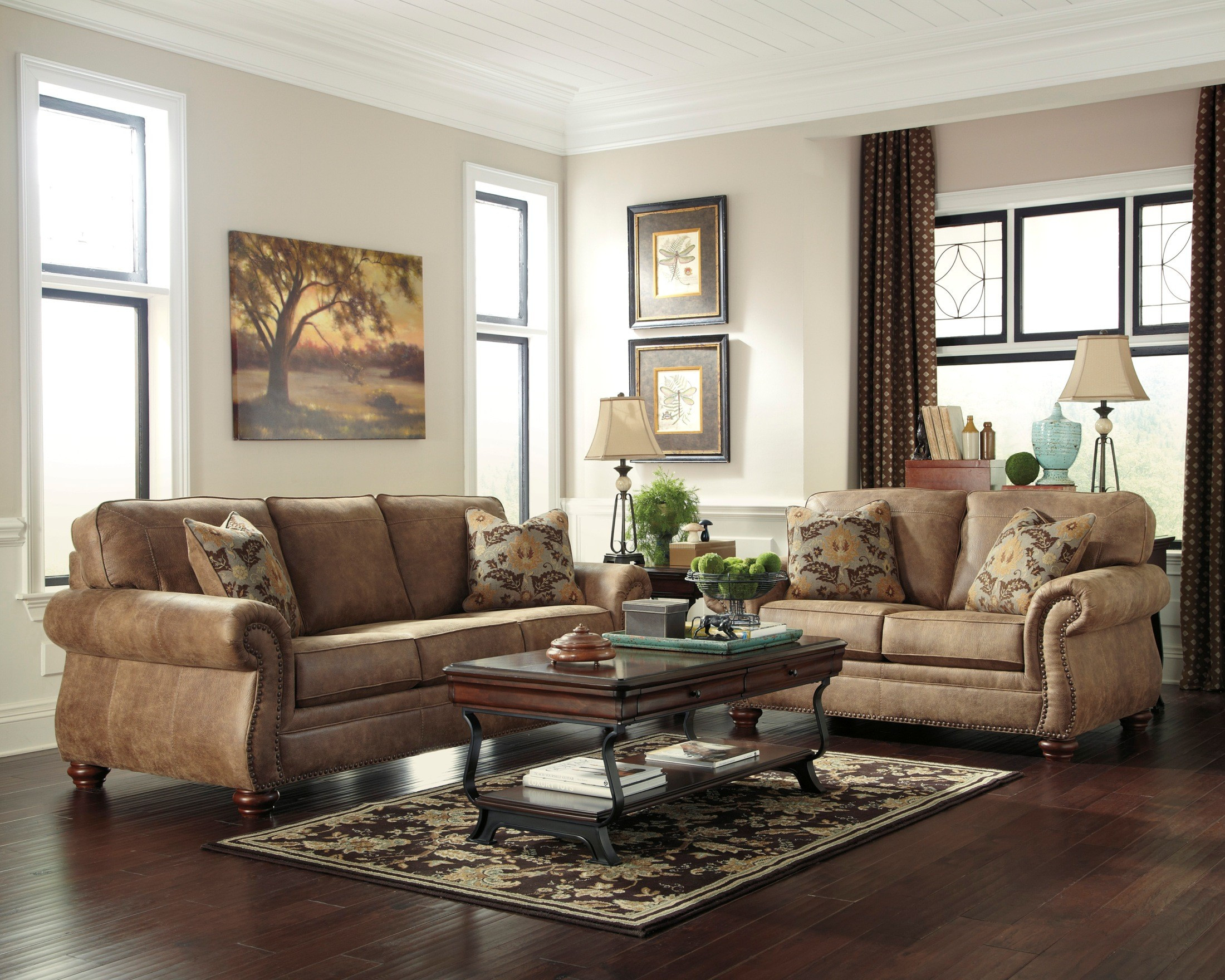 Best ideas about Family Room Furniture
. Save or Pin Larkinhurst Earth Living Room Set from Ashley 38 35 Now.