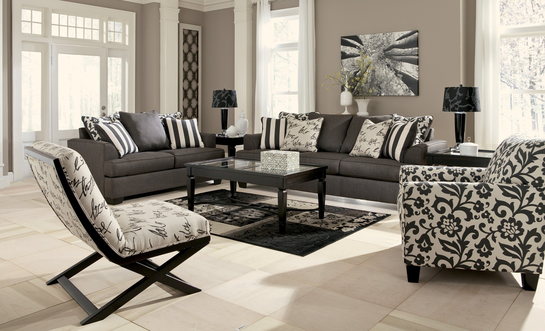 Best ideas about Family Room Furniture Sets
. Save or Pin Levon Charcoal Living Room Set from Ashley Now.