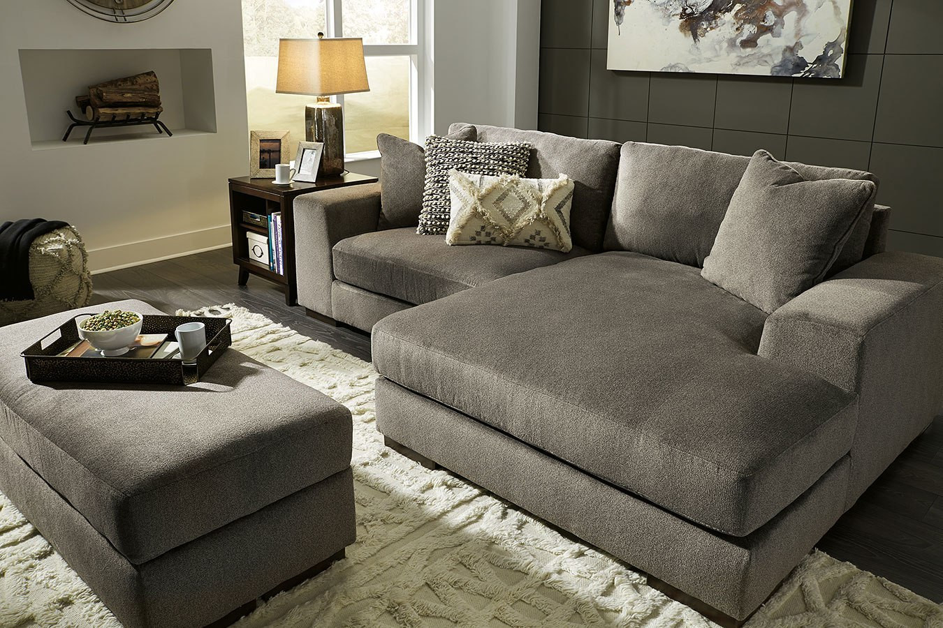 Best ideas about Family Room Furniture Sets
. Save or Pin Manzani Graphite Sectional Living Room Set by Signature Now.