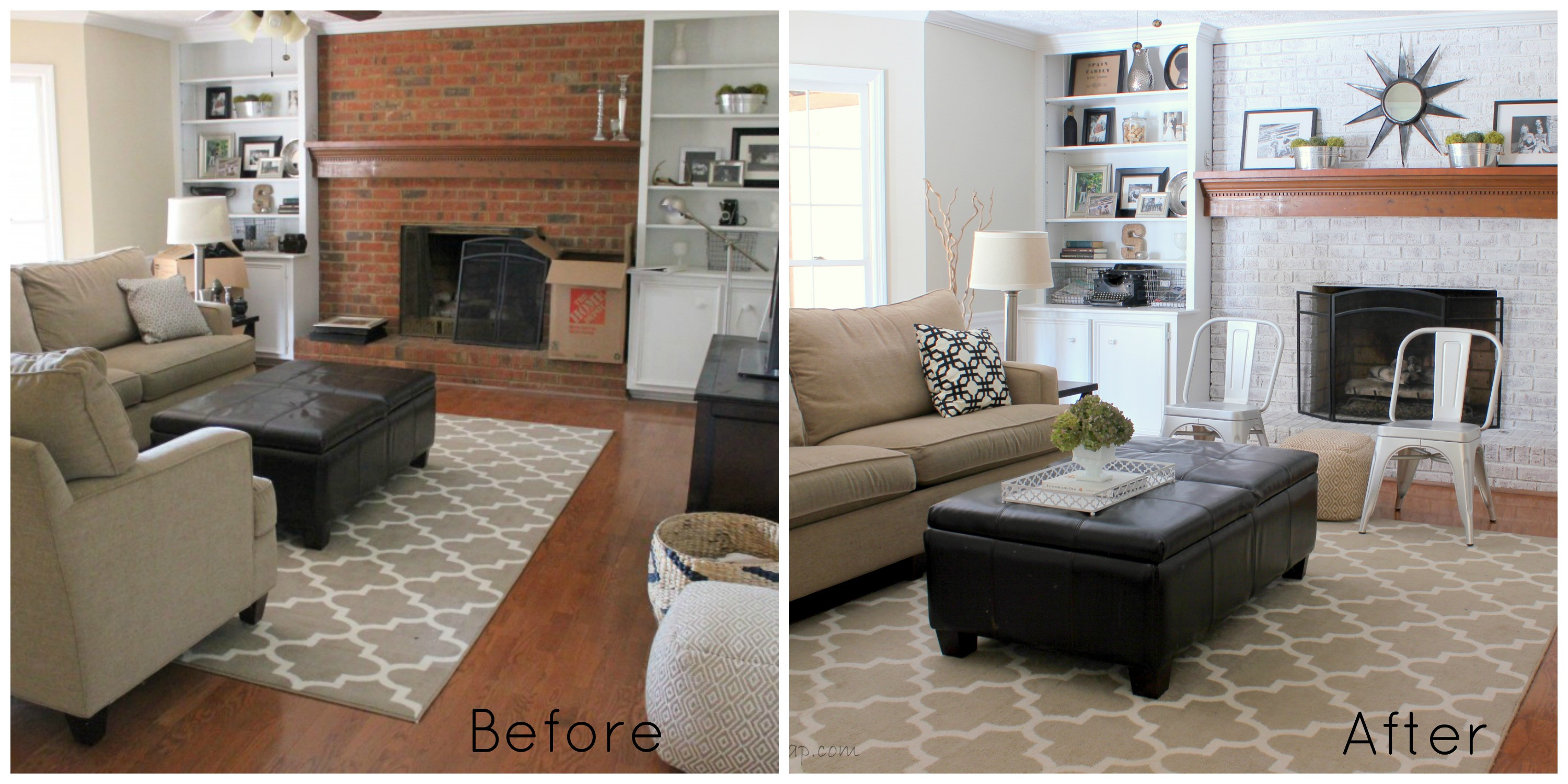 Best ideas about Family Room Makeovers
. Save or Pin Neutral Family Room Makeover Progress Erin Spain Now.