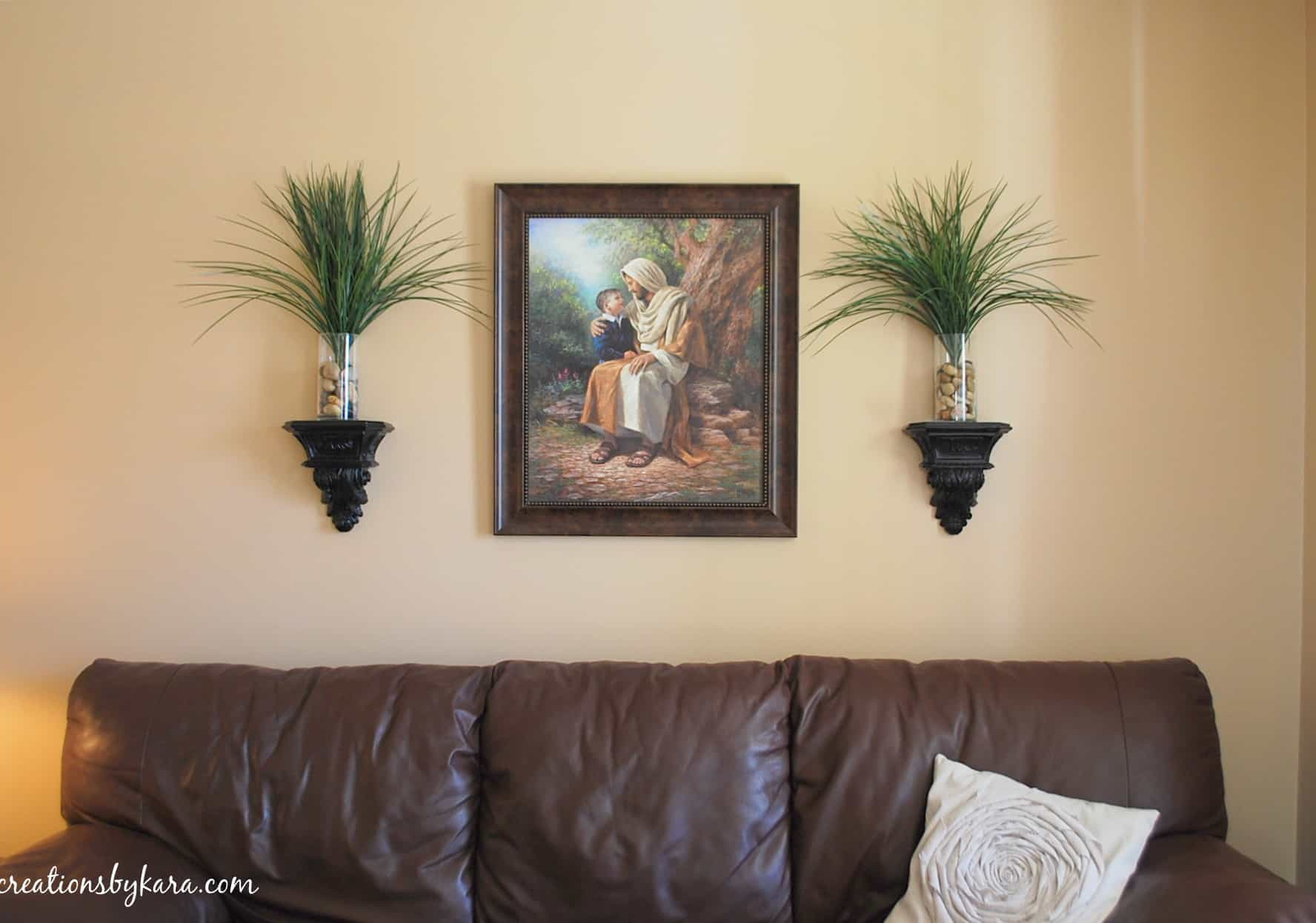 Best ideas about Family Room Wall Decor . Save or Pin Hanging Wood Trim in My Living Room Now.