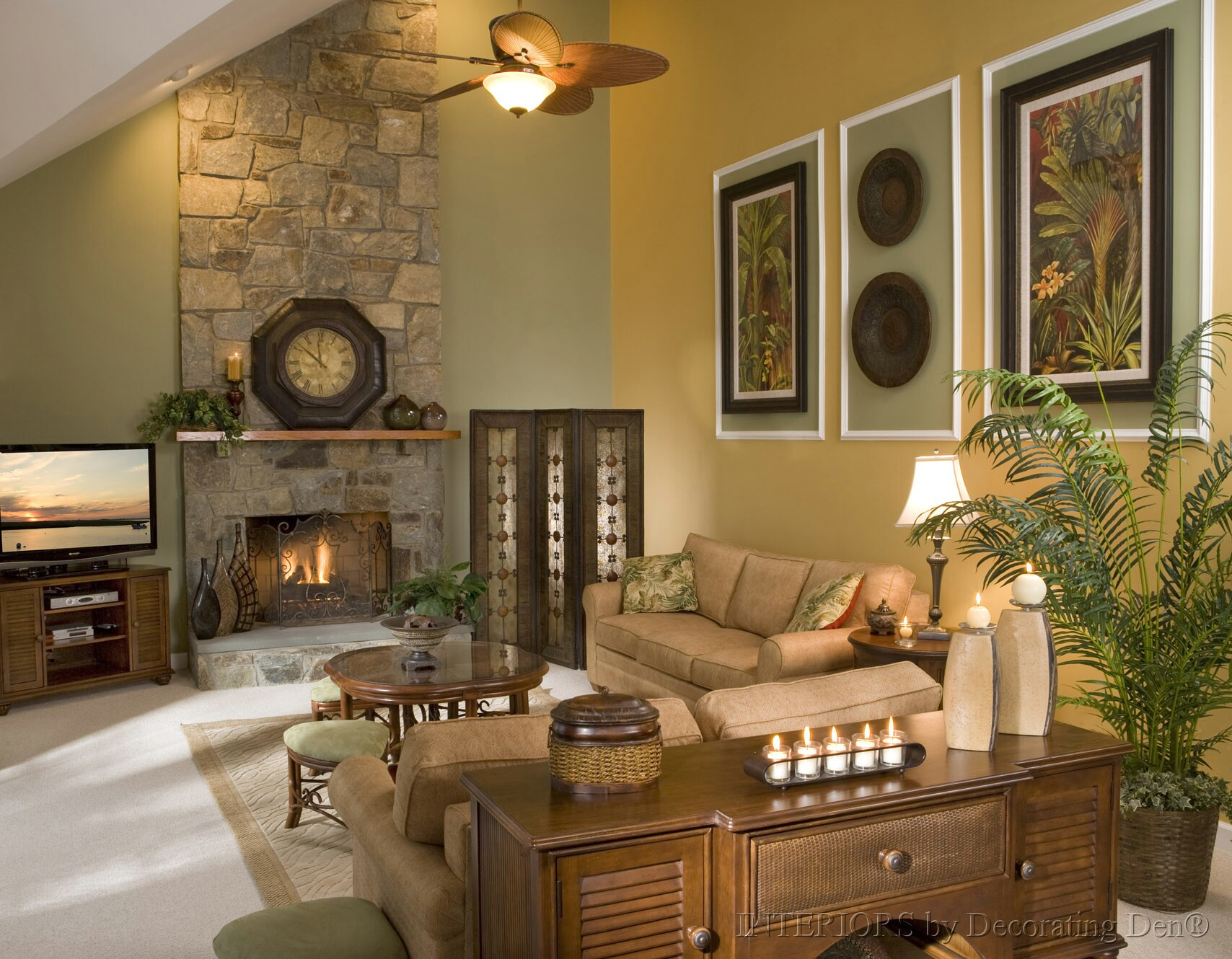 Best ideas about Family Room Wall Decor . Save or Pin Tips and Tricks for Decorating with Tall and Low Ceilings Now.