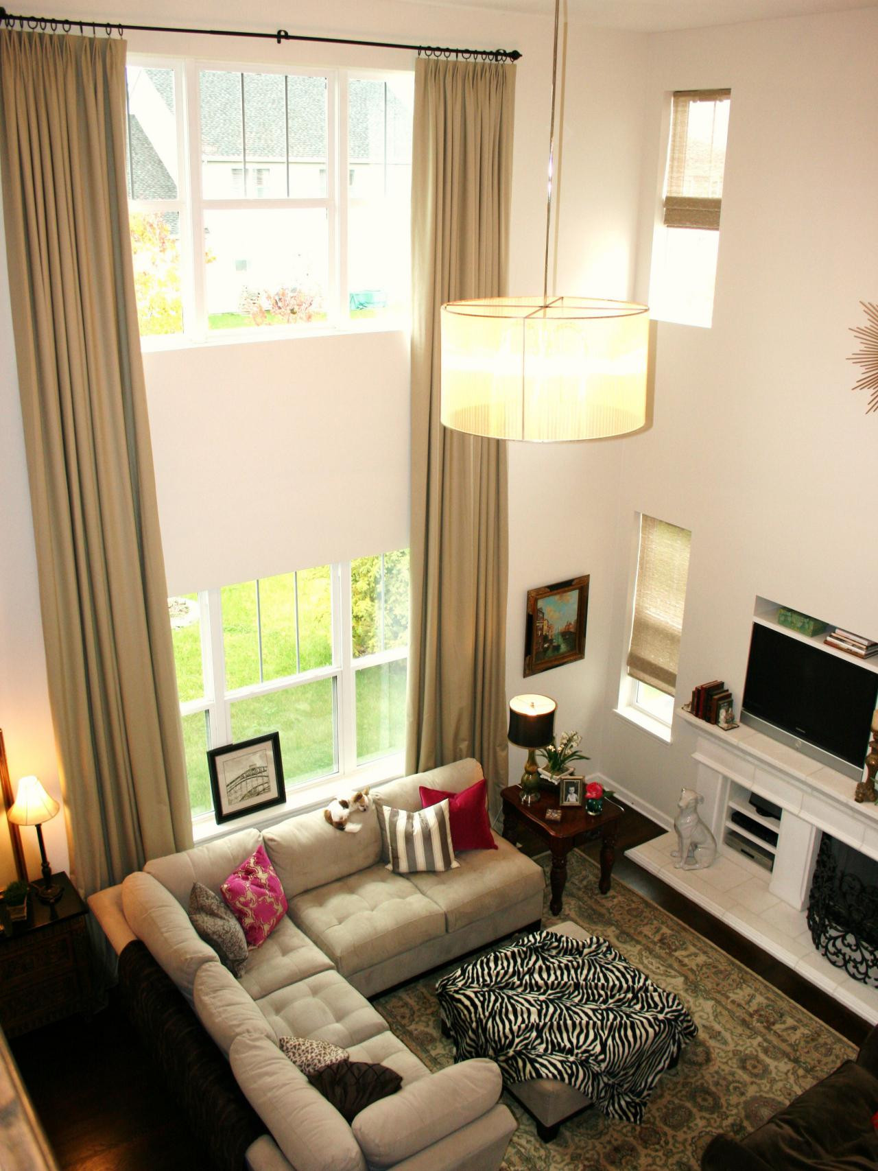 Best ideas about Family Room Window Treatments
. Save or Pin Ceiling to floor drapes decorating a two story room two Now.
