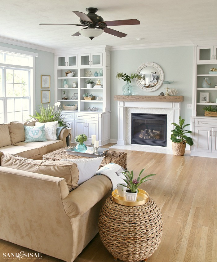 Best ideas about Family Room With Fireplace
. Save or Pin Coastal Family Room and Fireplace Makeover Sand and Sisal Now.