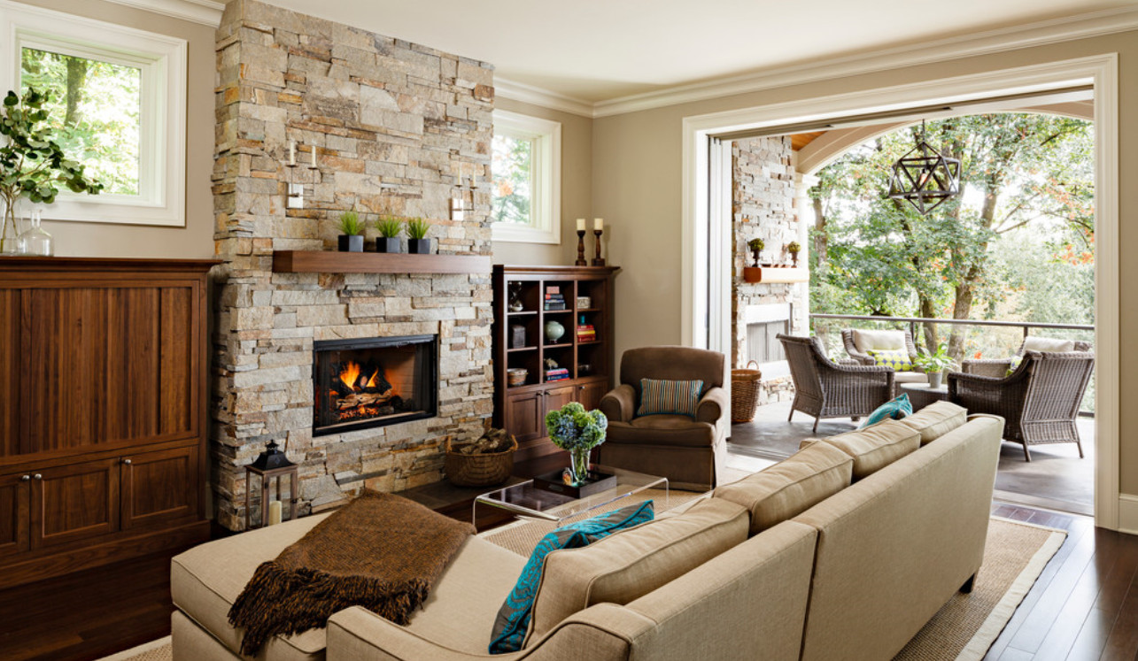 Best ideas about Family Room With Fireplace
. Save or Pin Ideas Stone Fireplace With Beautiful Mantel Decorating Now.