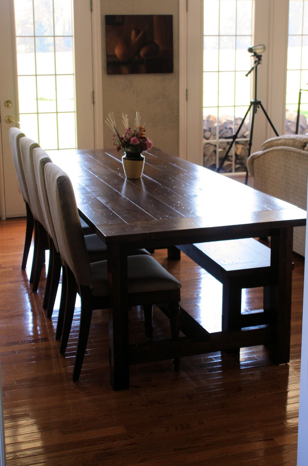 Best ideas about Farmhouse Dining Table
. Save or Pin Landlocked Farmhouse Dining Table and Bench Now.