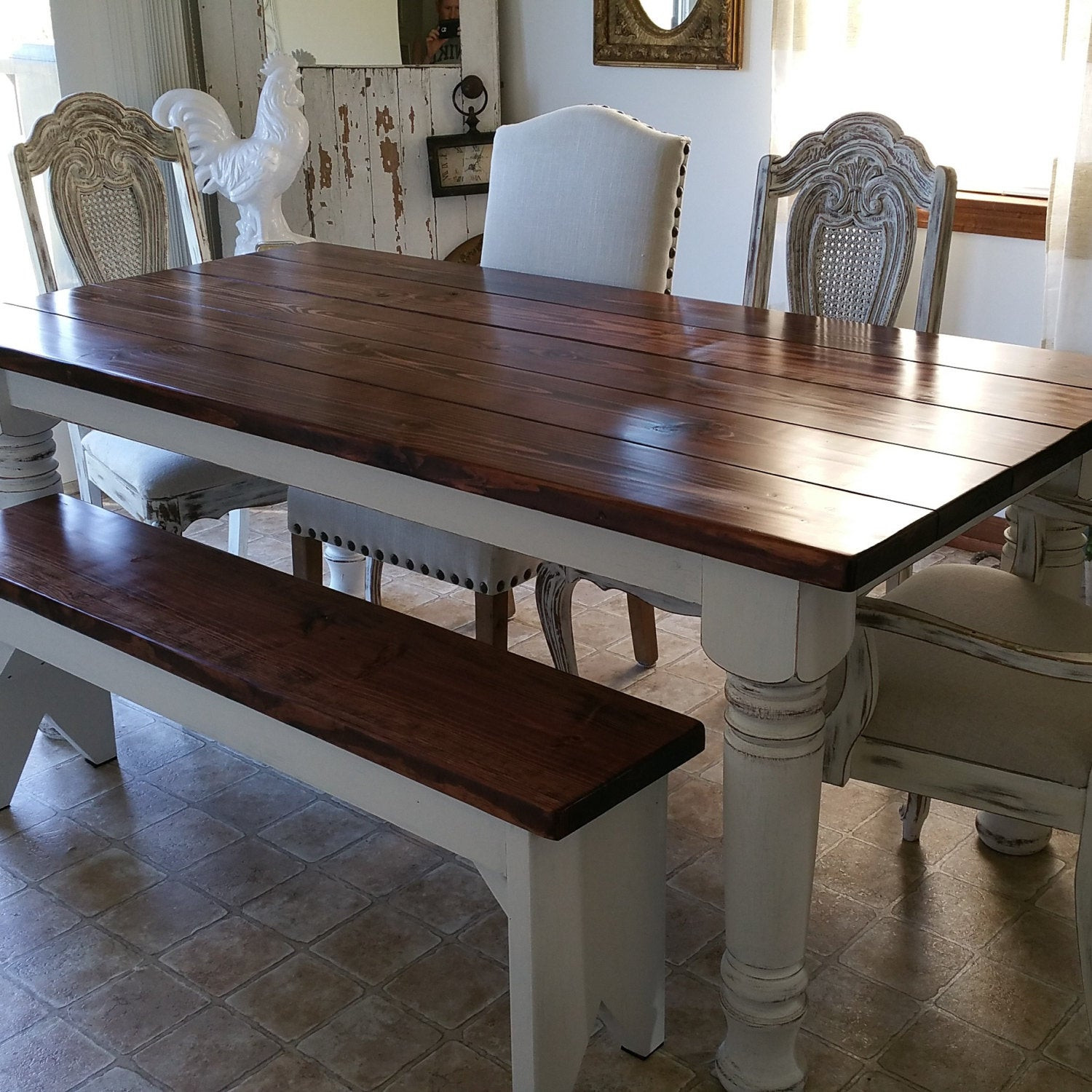 Best ideas about Farmhouse Dining Table
. Save or Pin Farmhouse Dining Table with Bench Now.