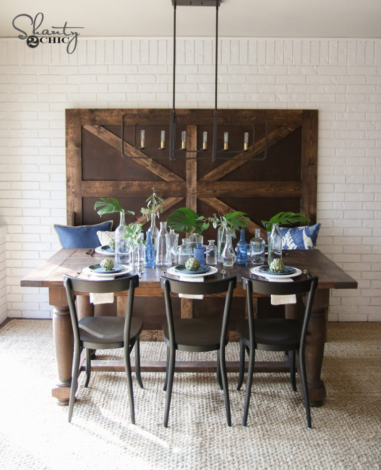 Best ideas about Farmhouse Dining Table
. Save or Pin DIY Turned Leg Farmhouse Dining Table Shanty 2 Chic Now.