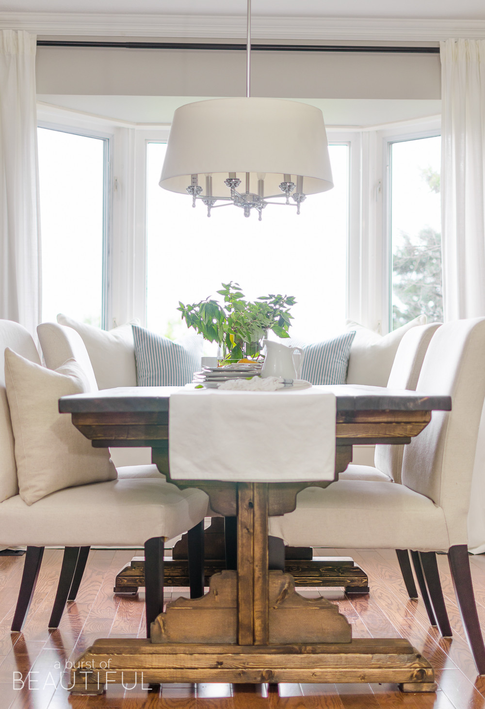Best ideas about Farmhouse Dining Table
. Save or Pin DIY Farmhouse Dining Table Plans A Burst of Beautiful Now.