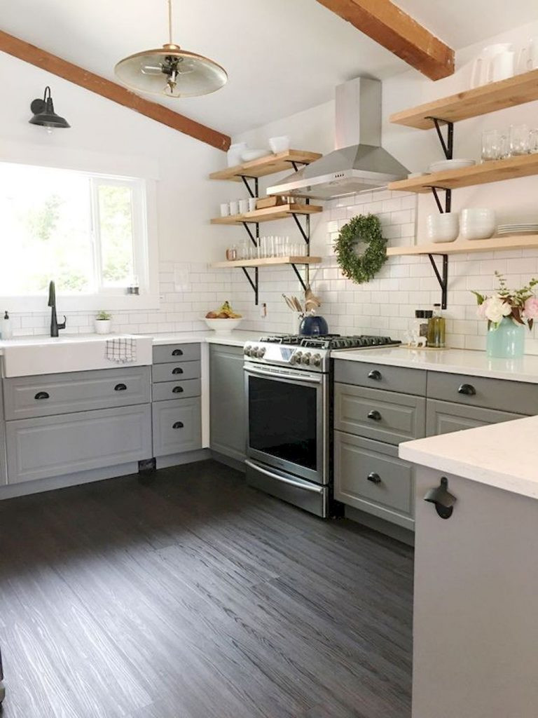 Best ideas about Farmhouse Kitchen Cabinets
. Save or Pin 80 Awesome Rustic Farmhouse Kitchen Cabinets Decor Ideas Now.