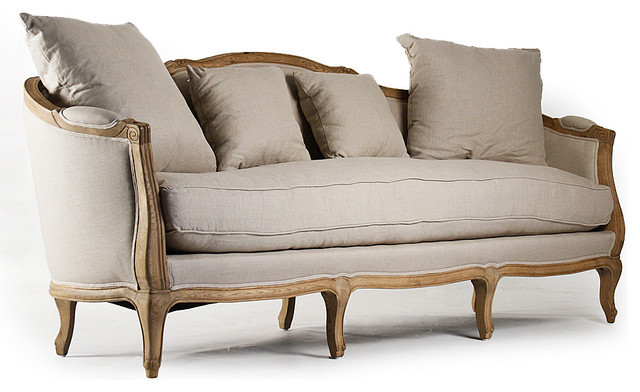 Best ideas about Farmhouse Style Sofa
. Save or Pin Maison Sofa Natural Oak with Natural Linen Farmhouse Now.