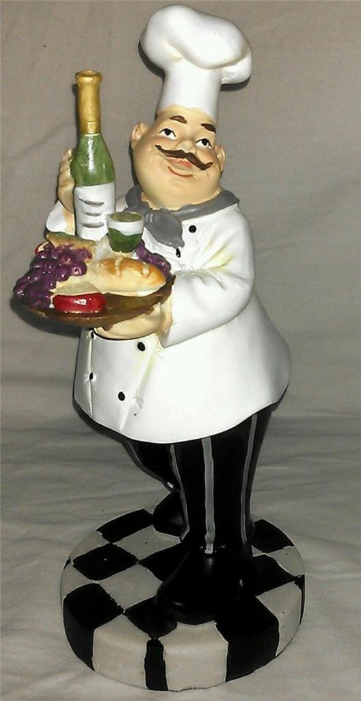 Fat Italian Chef Kitchen Decor Elegant Fat Chef French Italian Baker Statue Tall Big Figurine Of Fat Italian Chef Kitchen Decor 