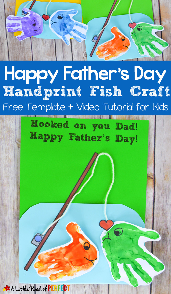 Best ideas about Father'S Day Craft Ideas For Toddlers
. Save or Pin Happy Father s Day Handprint Fish Craft and Free Template Now.