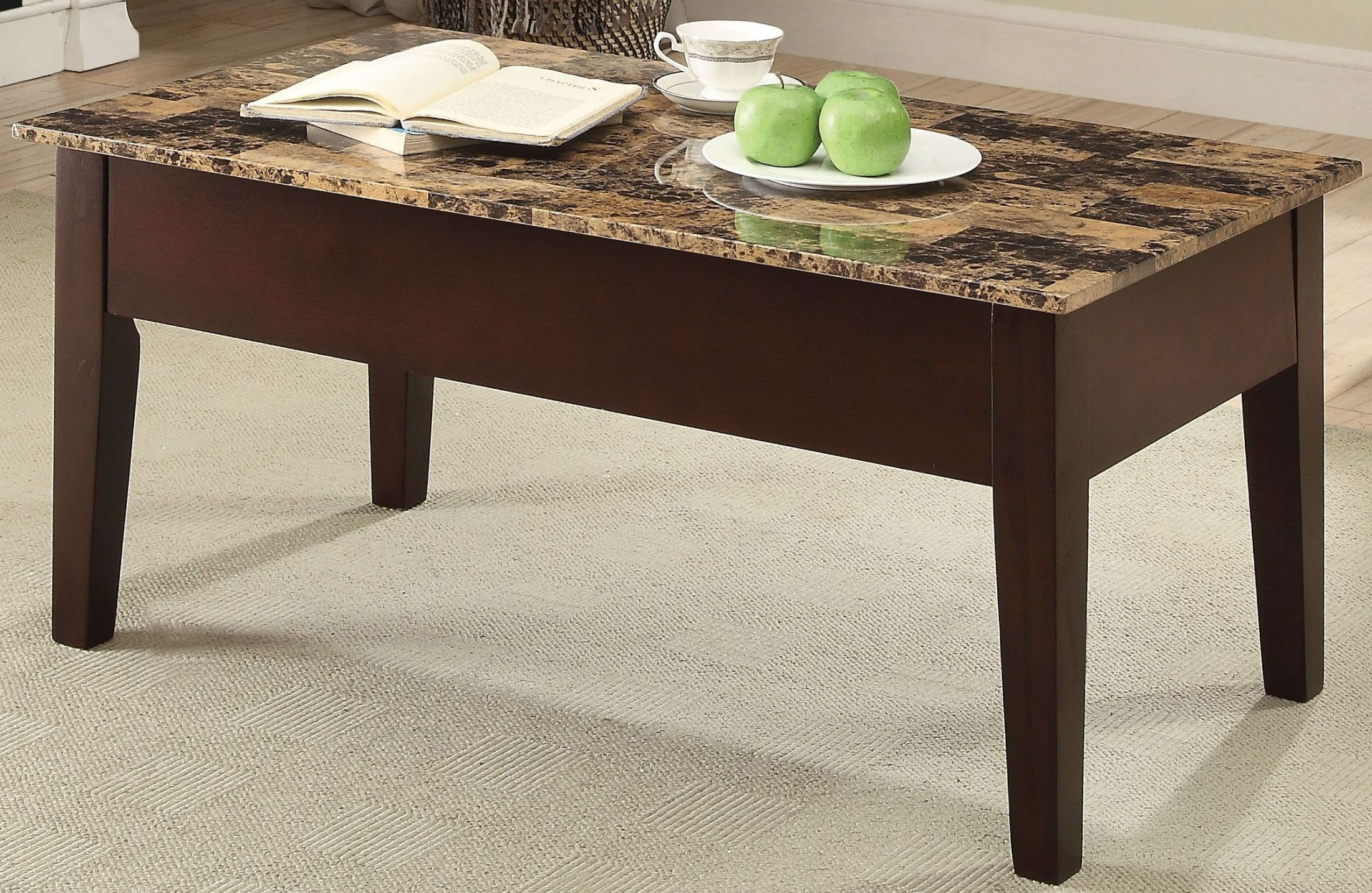 Best ideas about Faux Marble Coffee Table
. Save or Pin ACME Dusty Ii Finely Light Brown Faux Marble Lift Top Now.