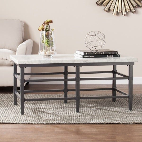 Best ideas about Faux Marble Coffee Table
. Save or Pin Shop Harper Blvd Timmons Faux Marble Coffee Cocktail Now.