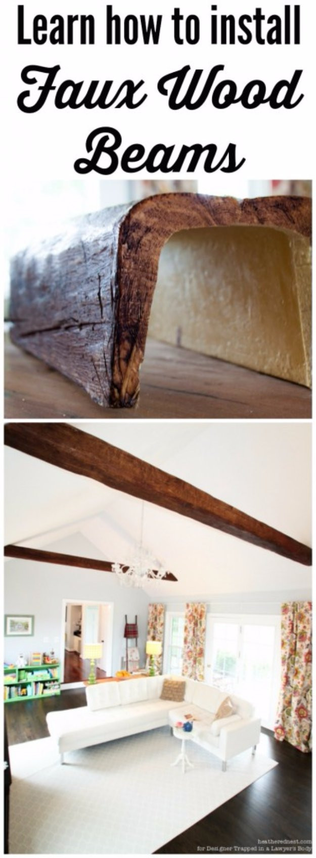 Best ideas about Faux Wood Beams DIY
. Save or Pin 41 Clever Home Improvement Hacks Now.