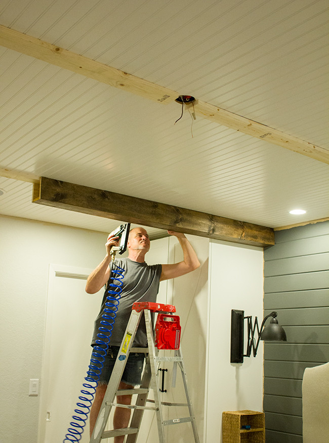 Best ideas about Faux Wood Beams DIY
. Save or Pin Master Makeover DIY Wood Beams Amazing Kitchen Now.