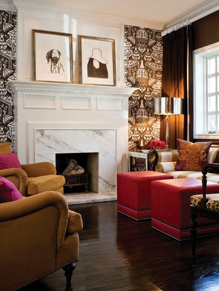 Best ideas about Fireplace Accent Wall
. Save or Pin Trends in wallpaper accent walls Now.