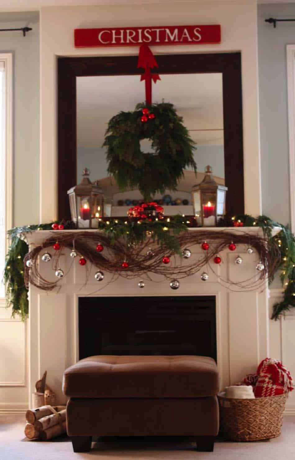 Best ideas about Fireplace Decor Ideas
. Save or Pin 50 Absolutely fabulous Christmas mantel decorating ideas Now.