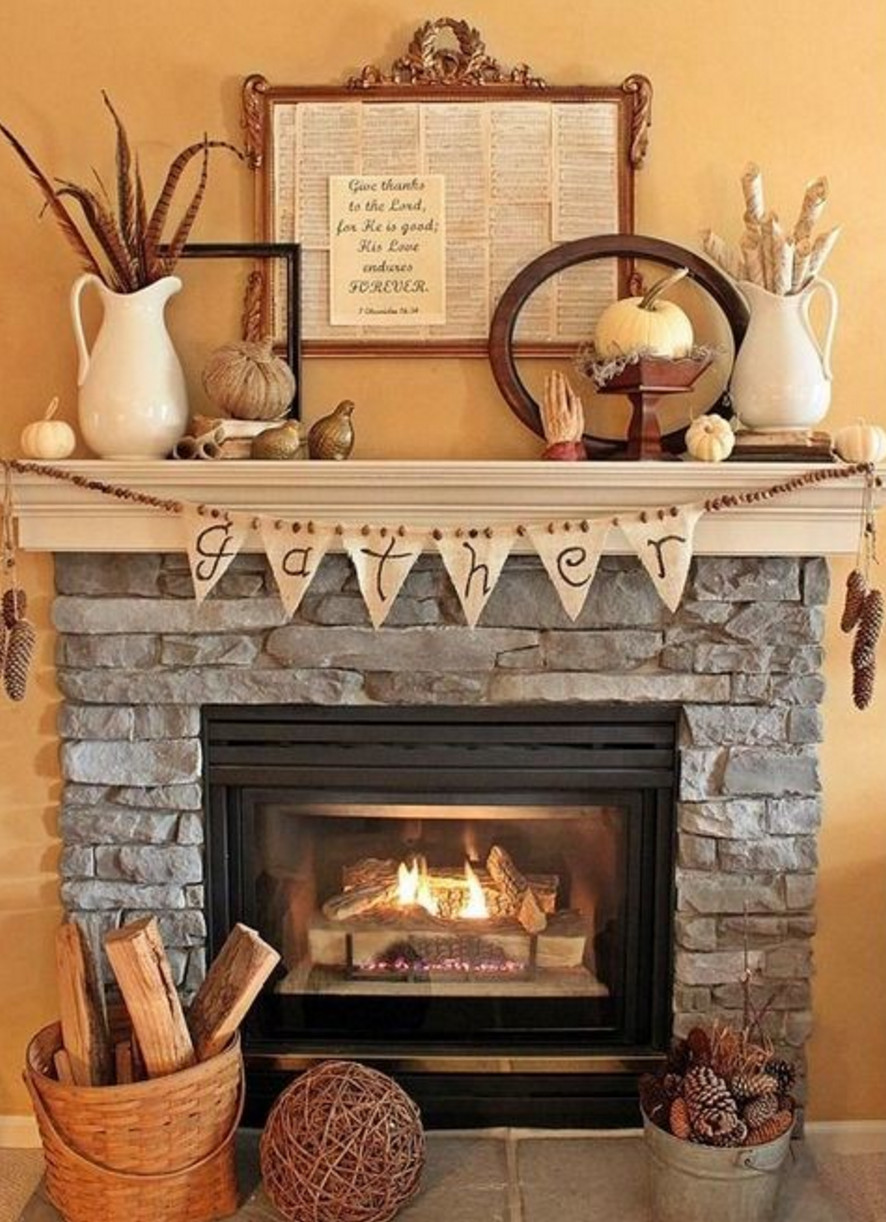 Best ideas about Fireplace Decor Ideas
. Save or Pin 15 Fall Decor Ideas for your Fireplace Mantle Now.