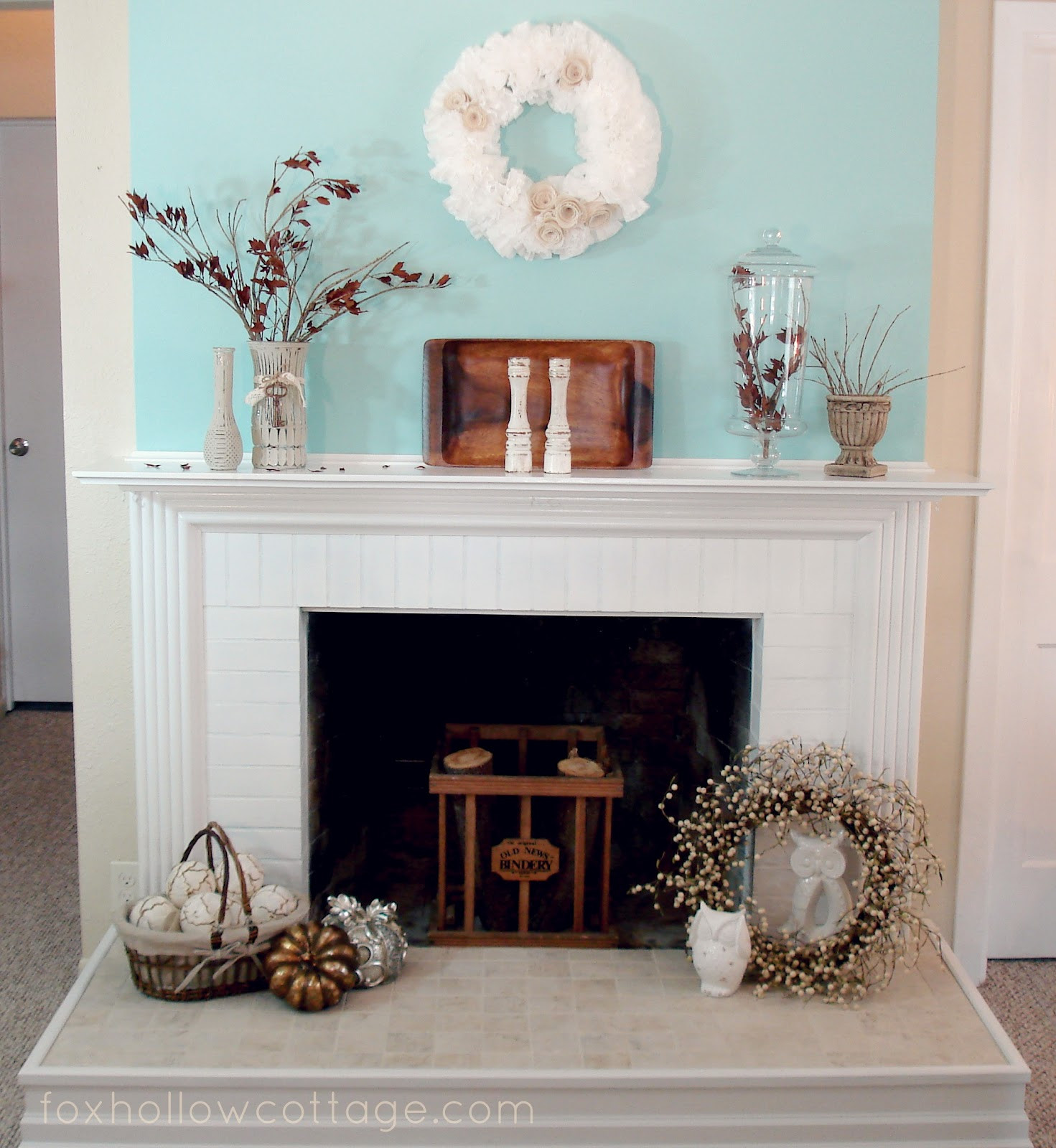Best ideas about Fireplace Decor Ideas
. Save or Pin My little bit of Fall Mantel Fox Hollow Cottage Now.