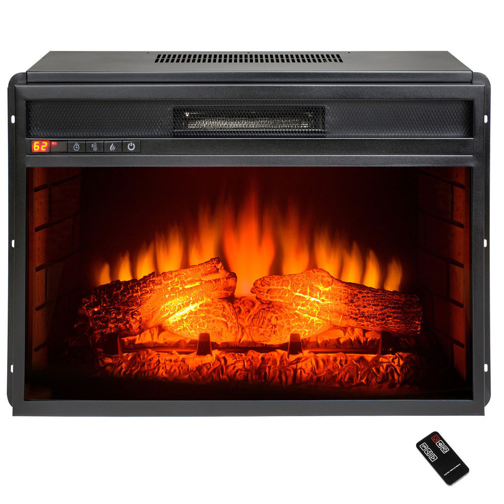 Best ideas about Fireplace Electric Heater
. Save or Pin 34" Black Insert Freestanding 22 Settings Logs Electric Now.