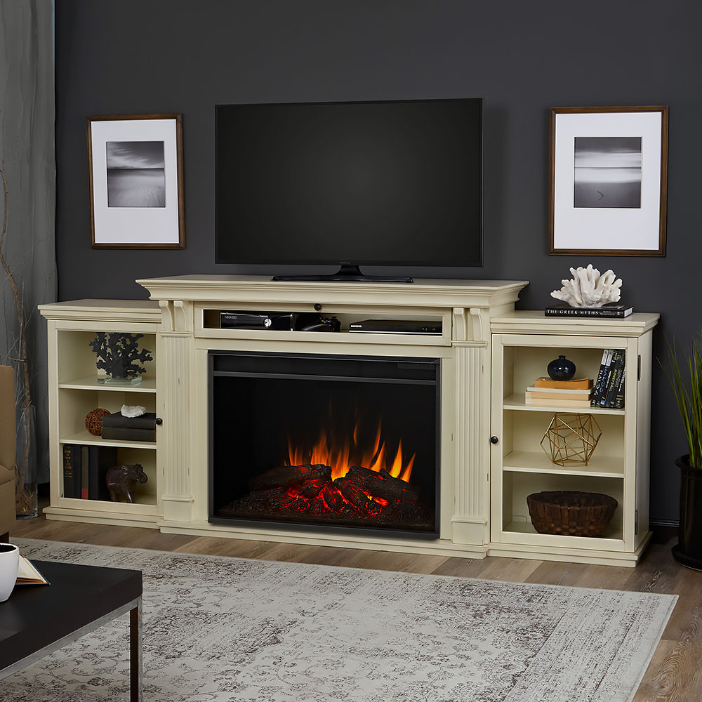Best ideas about Fireplace Entertainment Center
. Save or Pin Real Flame Tracey Grand Infrared Distressed White Now.