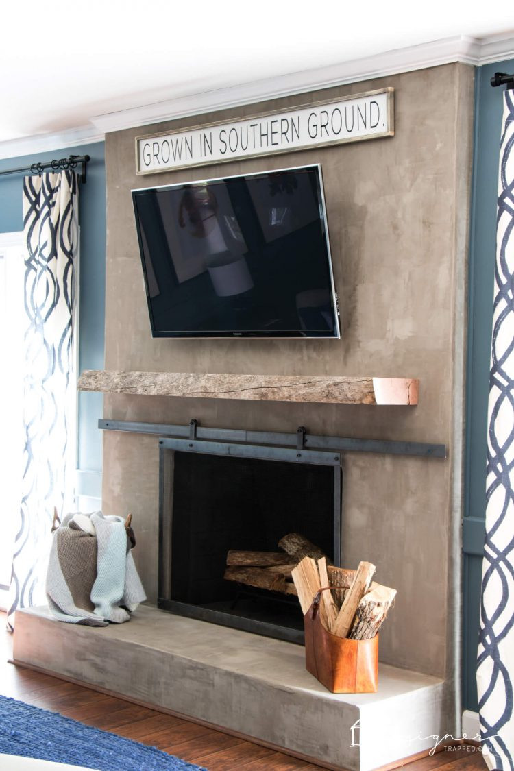Best ideas about Fireplace Ideas DIY
. Save or Pin DIY Concrete Fireplace For Less than $100 Now.
