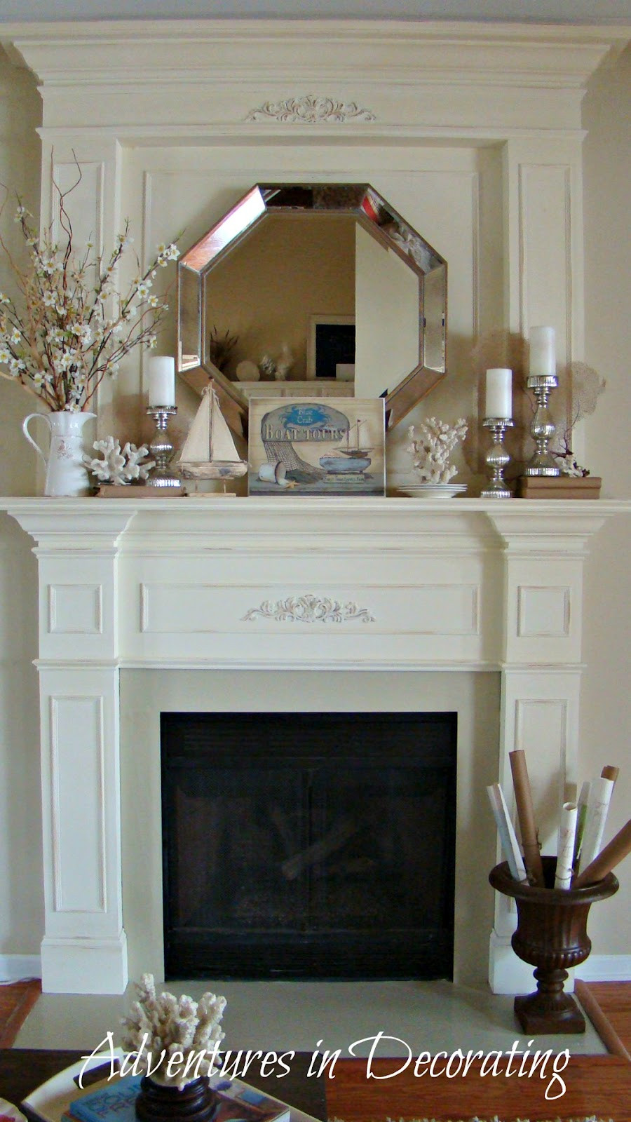 Best ideas about Fireplace Mantel Decor
. Save or Pin Adventures in Decorating Summer Mantel Now.