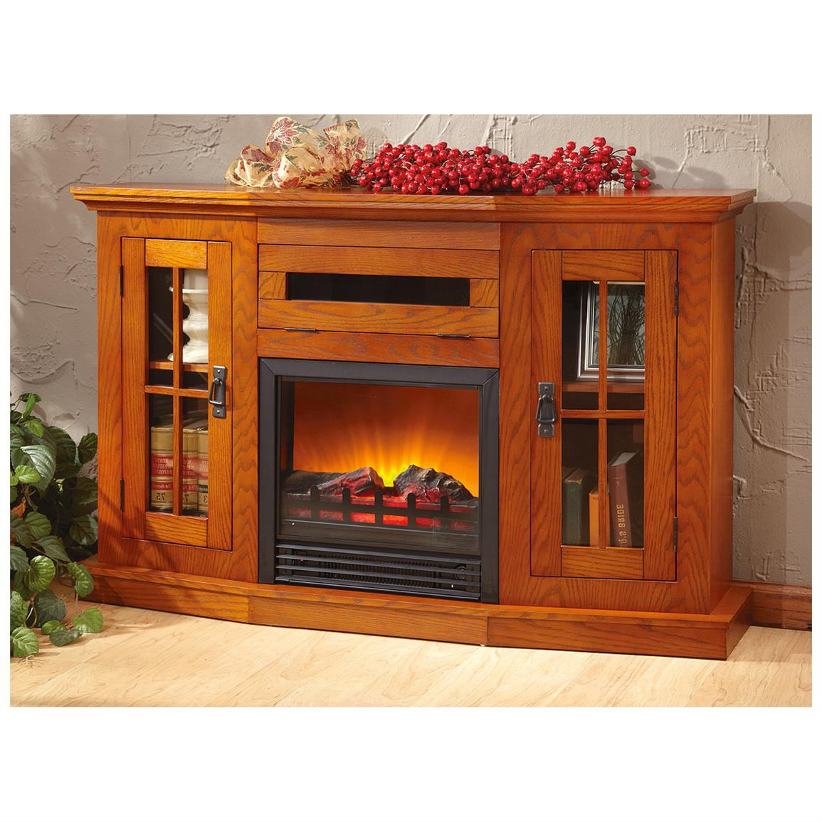 Best ideas about Fireplace Media Center
. Save or Pin CASTLECREEK Windowed Fireplace Media Center Now.