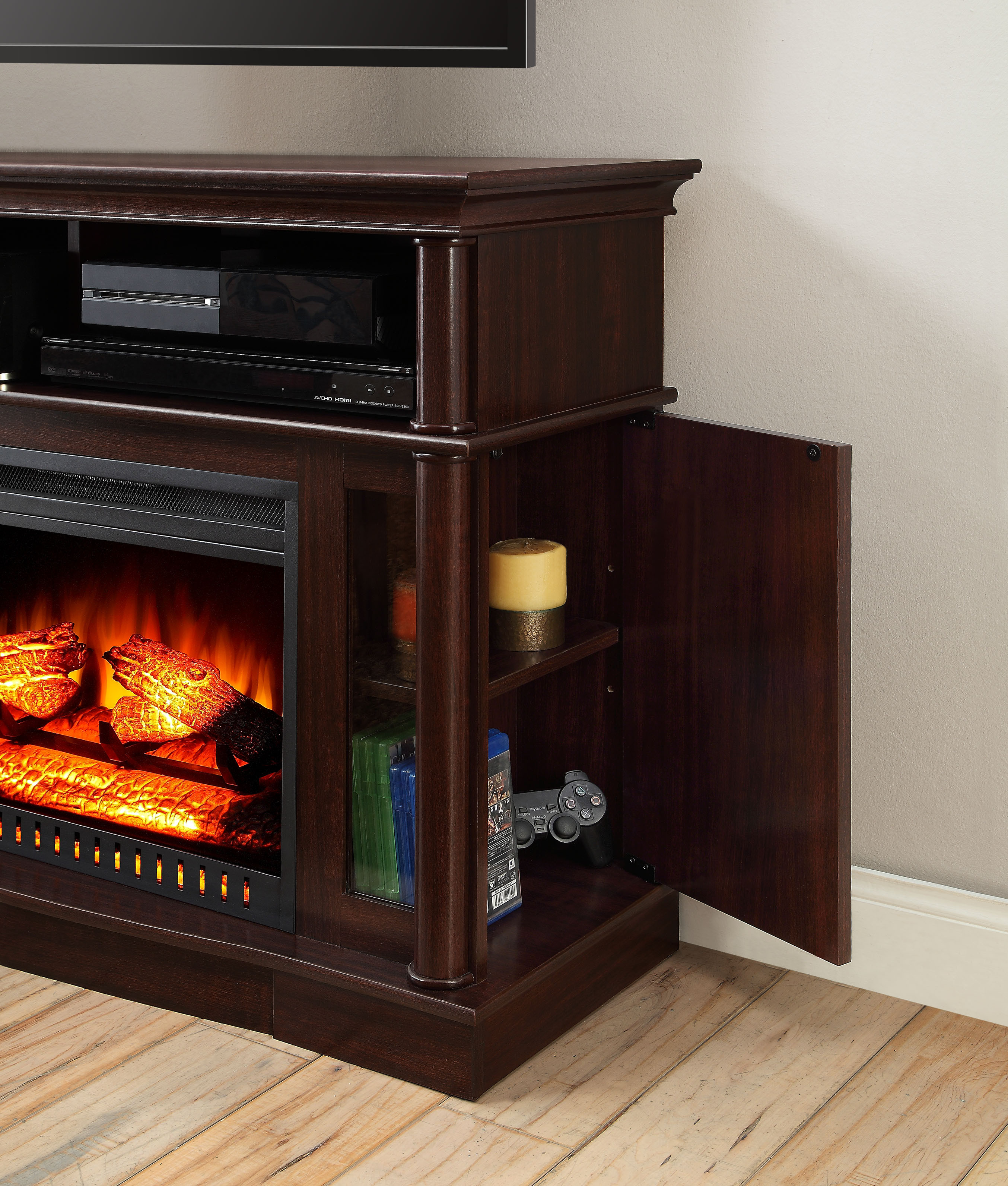 Best ideas about Fireplace Media Center
. Save or Pin Electric Fireplace TV Stand Media Console Heater Now.