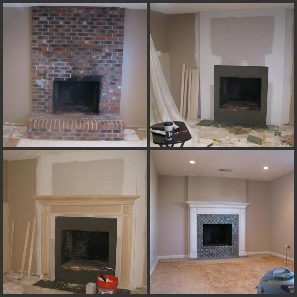 Best ideas about Fireplace Remodel Ideas
. Save or Pin Brick fireplace makeover before during after Now.