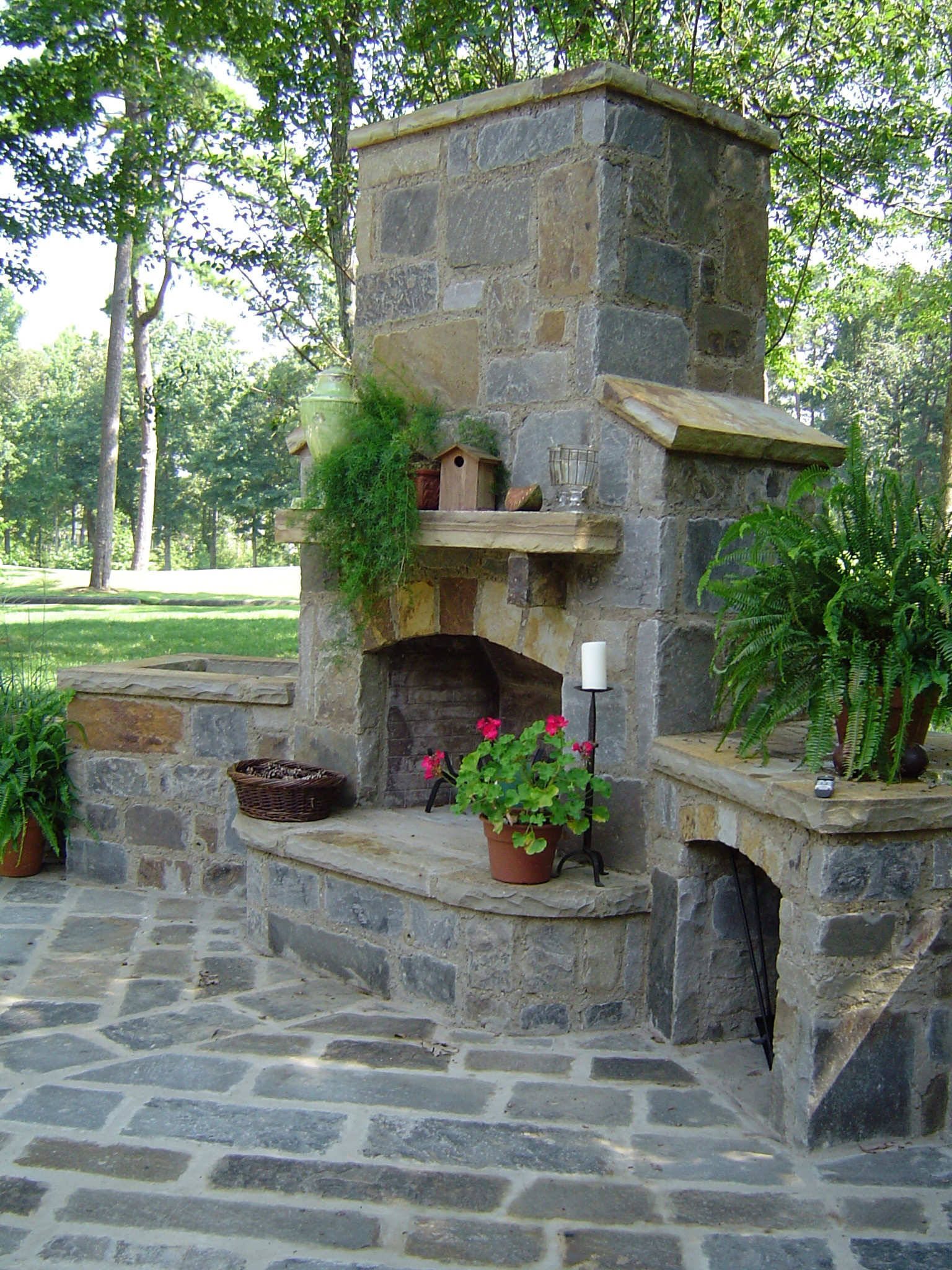 Best ideas about Fireplace Stone And Patio
. Save or Pin Flagstone Outdoor Fireplace Now.