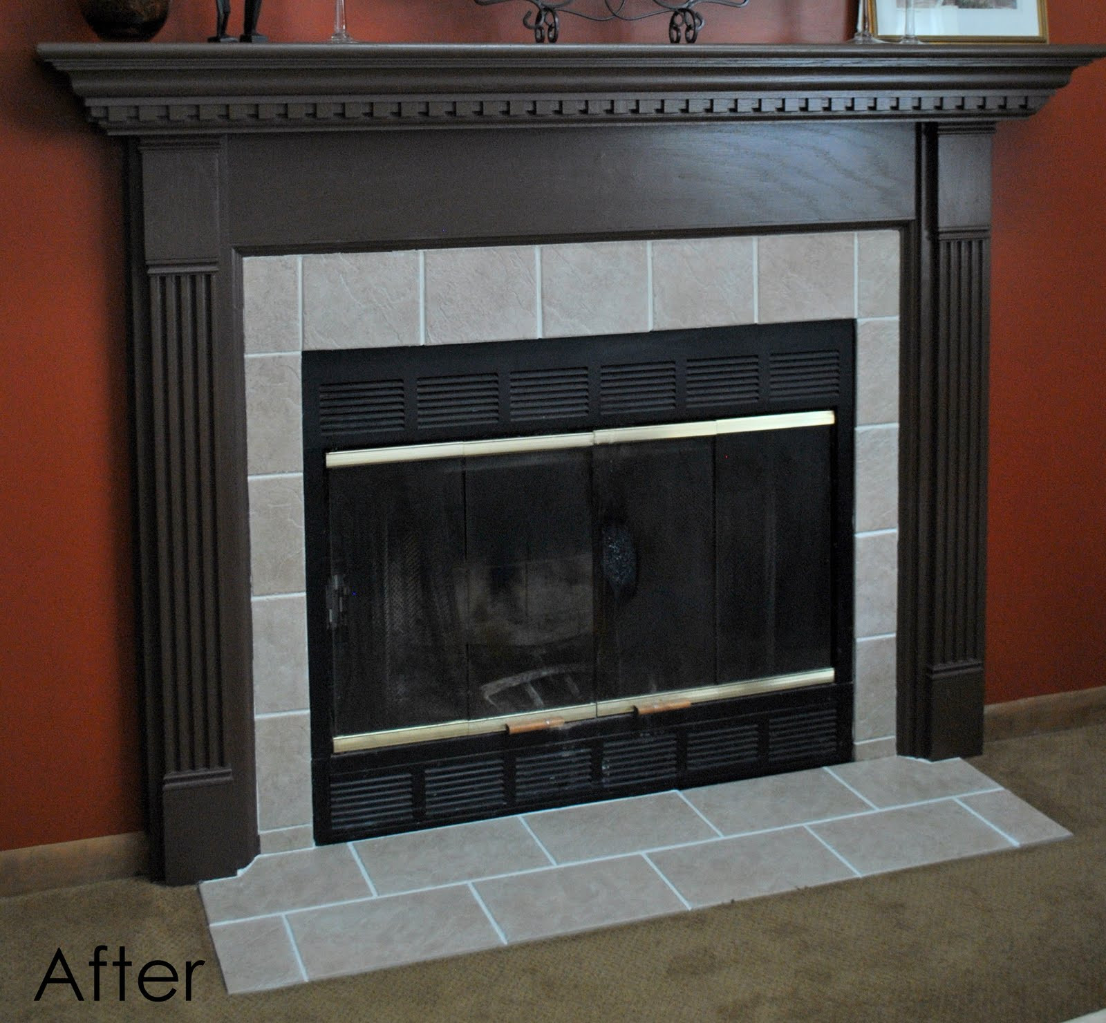 Best ideas about Fireplace Tile Surround
. Save or Pin DIY Fireplace Surround Transformation Jenna Burger Now.