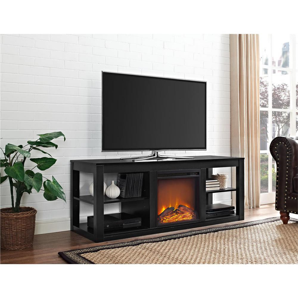 Best ideas about Fireplace Tv Stand Black
. Save or Pin Ameriwood Parsons Black 65 in TV Stand Console with Now.
