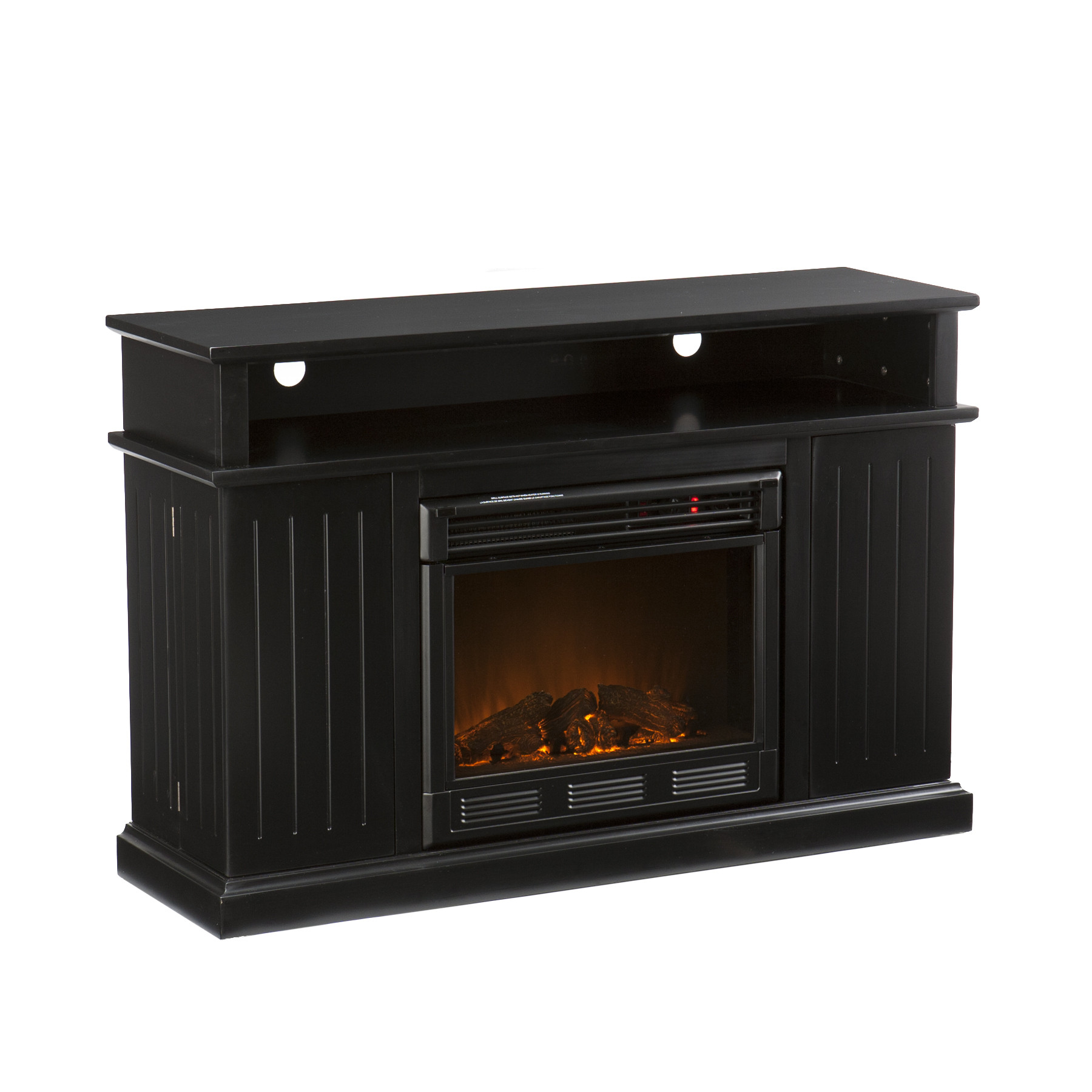 Best ideas about Fireplace Tv Stand Black
. Save or Pin Kingsbury Media Black ELECTRIC FIREPLACE Media Storage 50 Now.