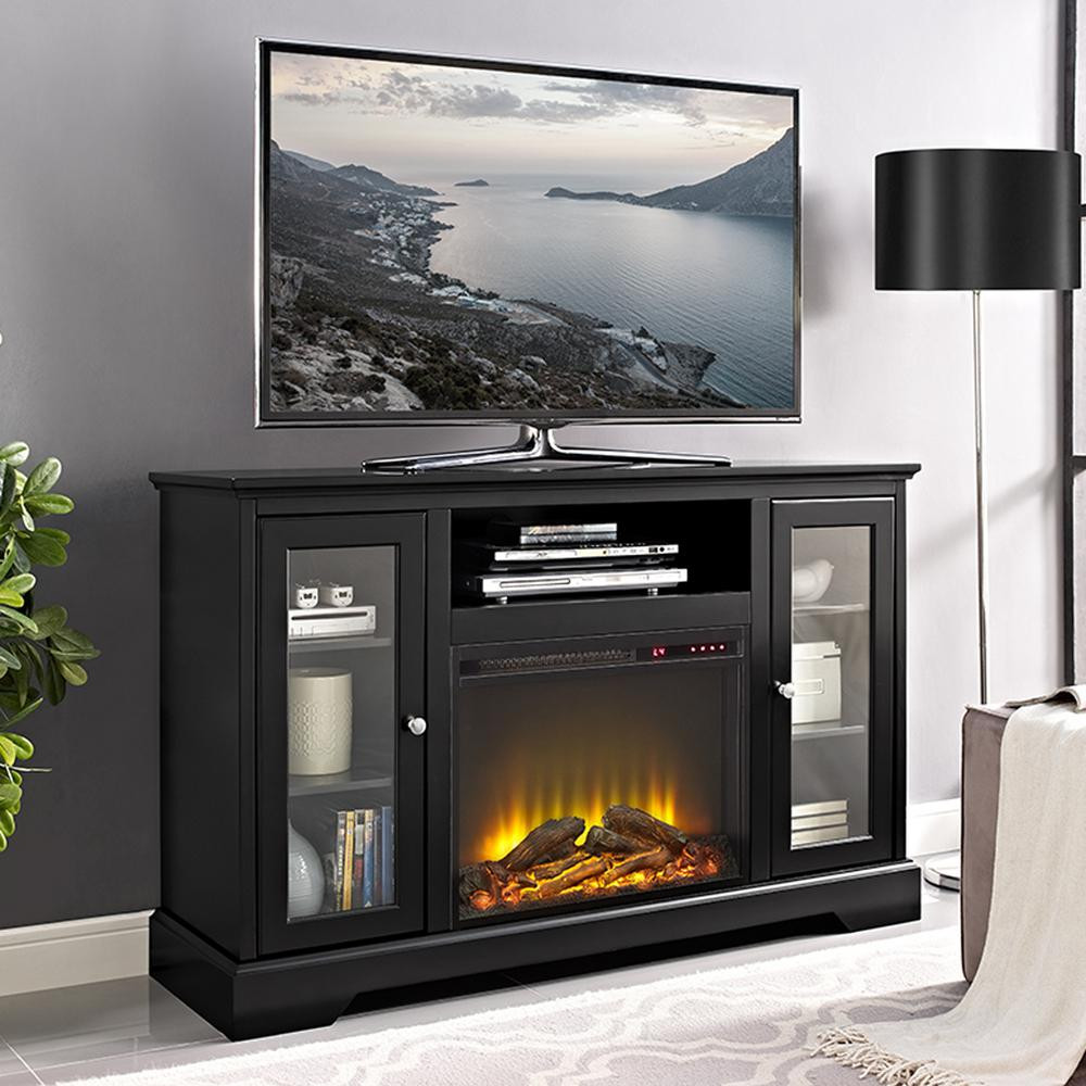 Best ideas about Fireplace Tv Stand Black
. Save or Pin Walker Edison Furniture pany 52 in Highboy Fireplace Now.